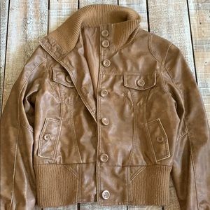 Vintage brown leather jacket